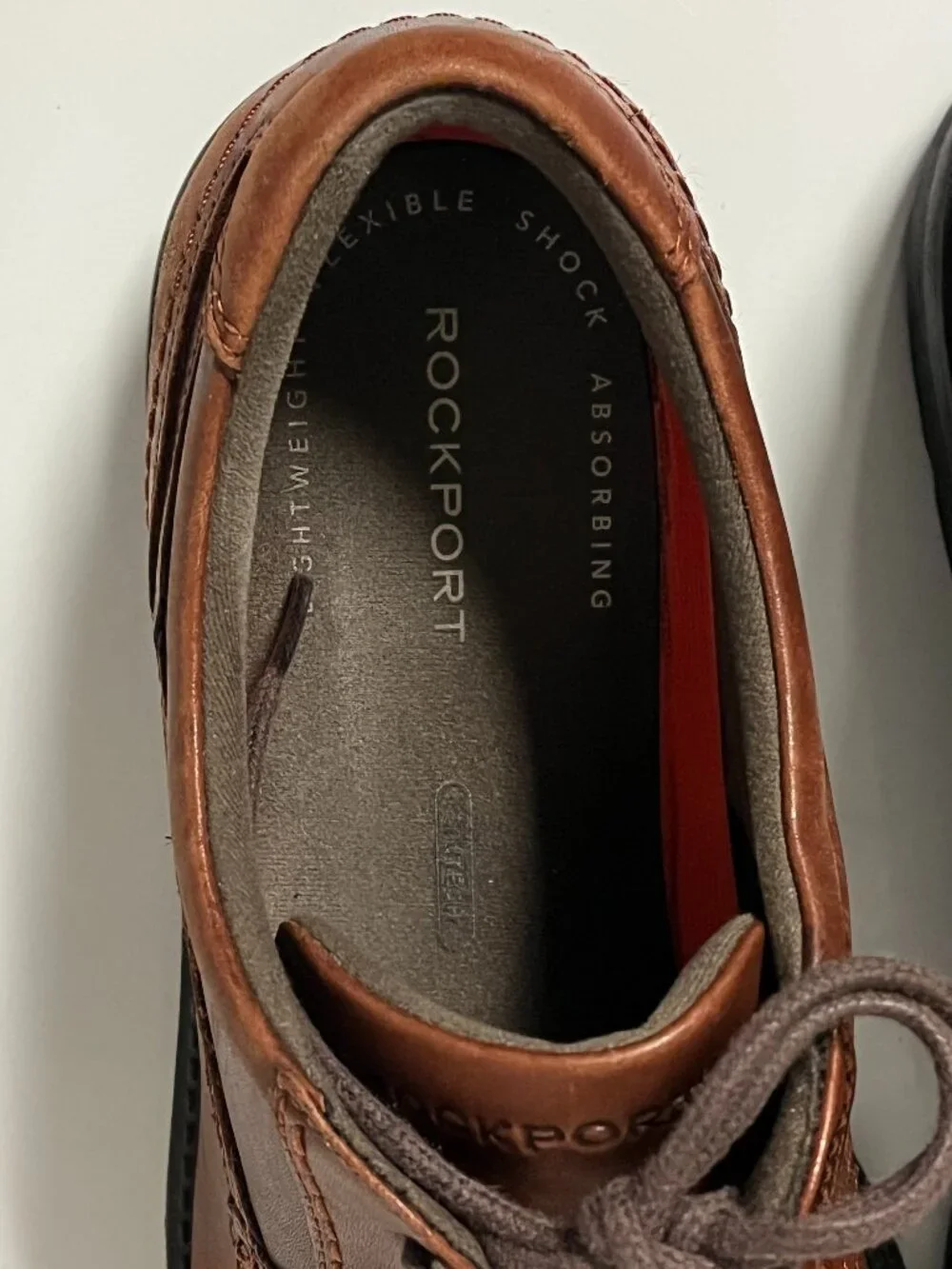ROCKPORT Mens Style Leader 2 Apron Toe Oxford Brown Leather Oxford Shoes Size 10